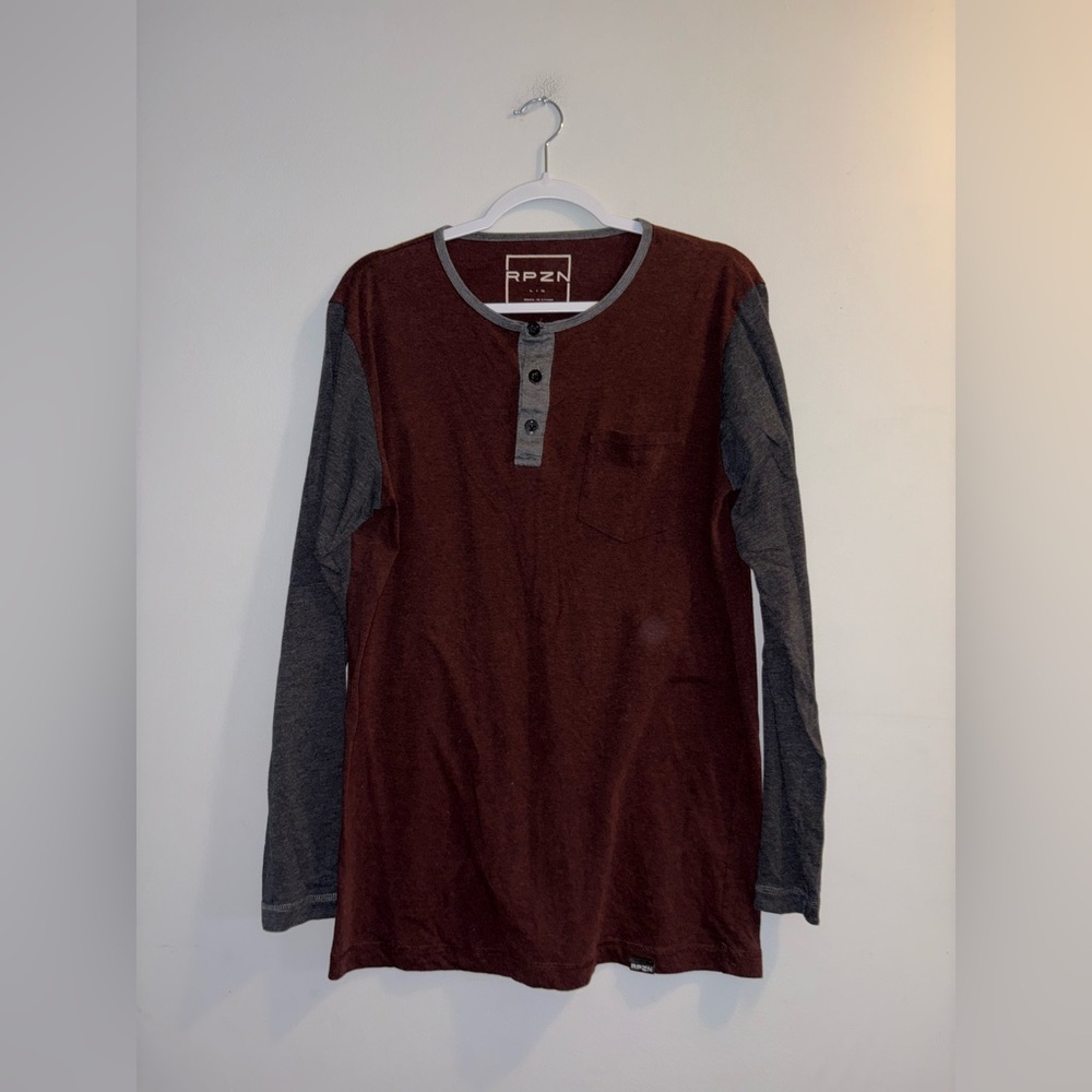 RPZN - Burgundy Two Toned Longsleeve (Men’s)